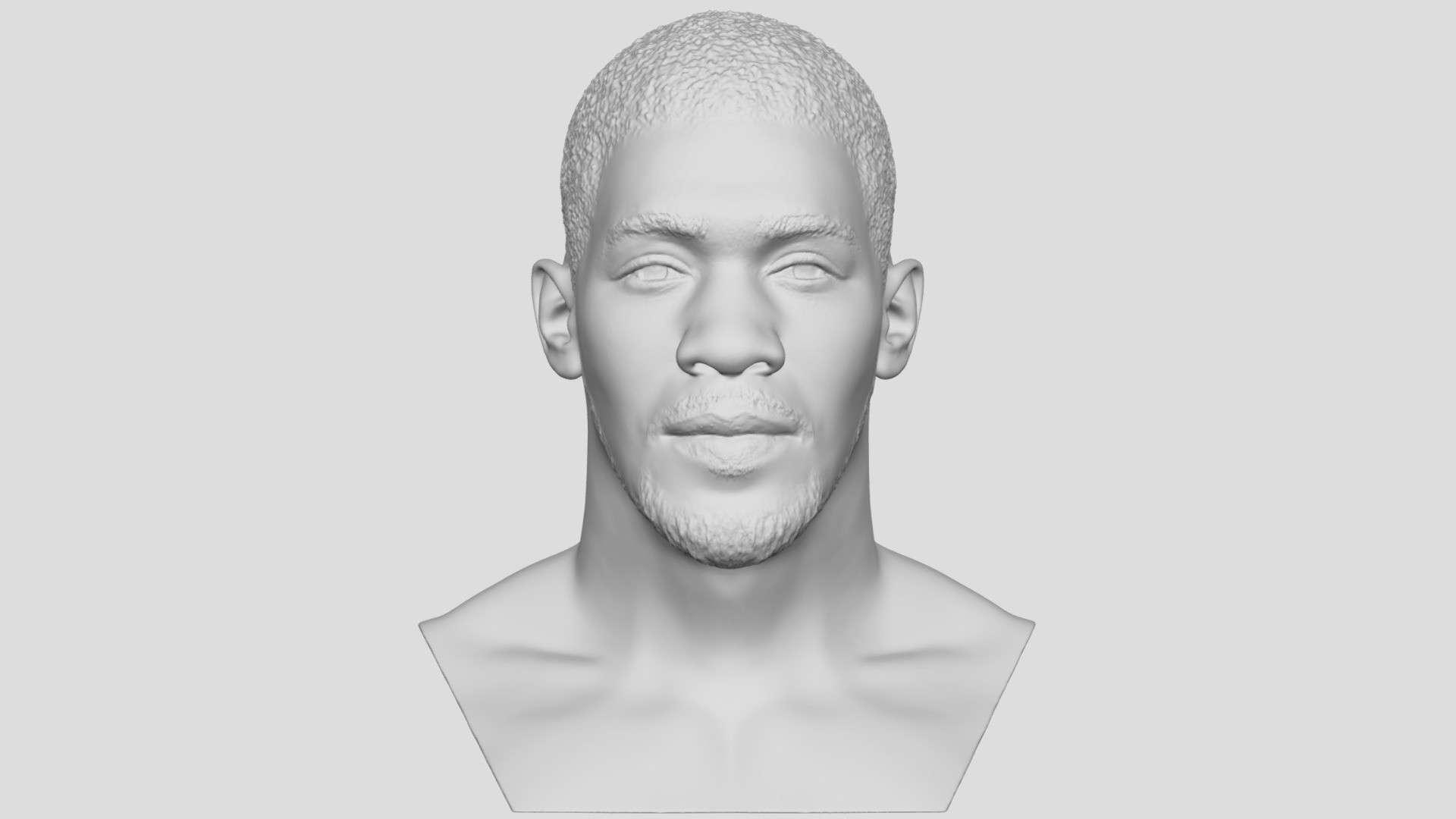 3D model Anthony Joshua bust for 3D printing