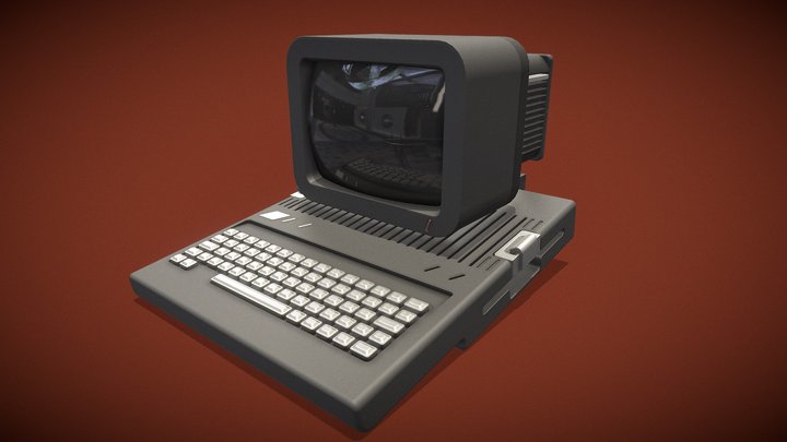 Retro Computer – Free 3D Model STL