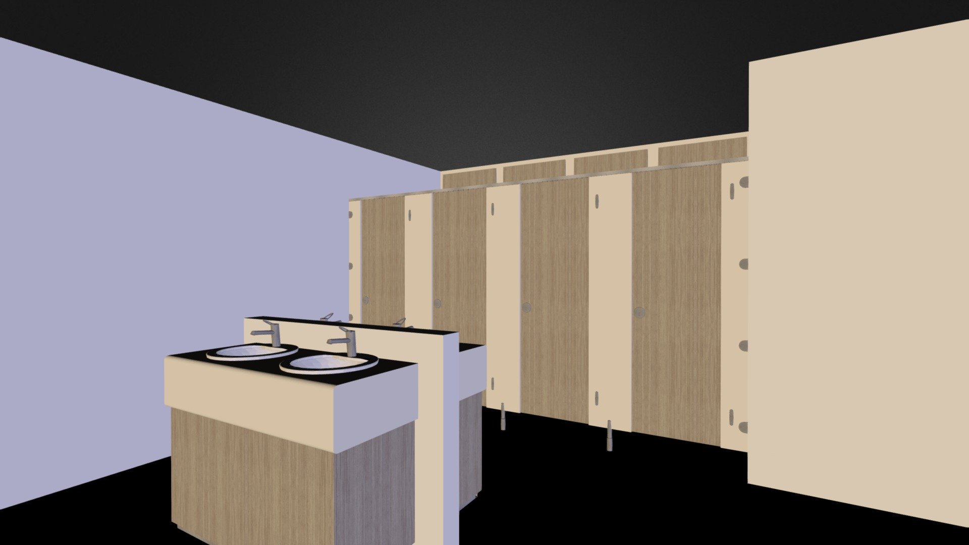 Grampian™ > HPL Toilet Cubicles - 3D model by Cubicle Centre ...