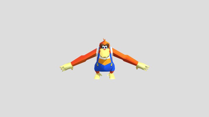 Nintendo 64 - Donkey Kong 64 - Lanky Kong (1) 3D Model