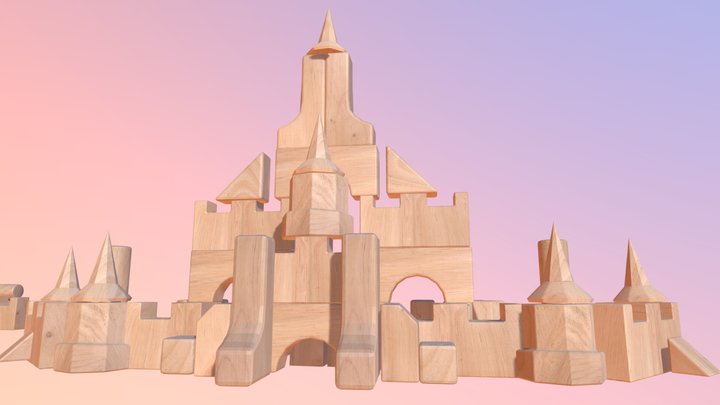 Advanced Blocks and Castle 3D Model
