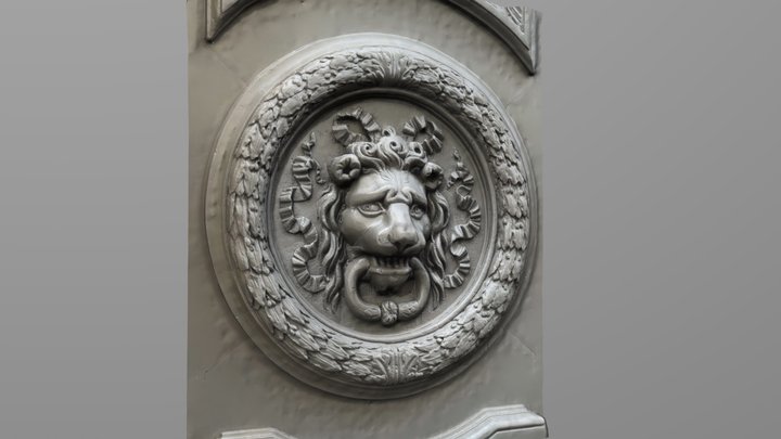 Lion head knocker 3D Model