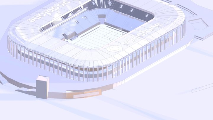 şeref bey stadı 3D Model
