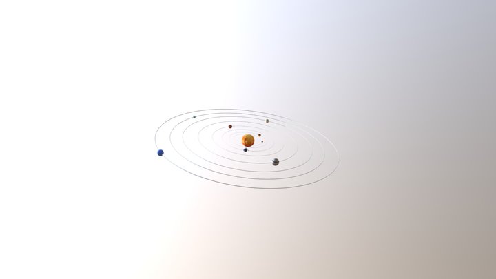 Solar System-anim 3D Model