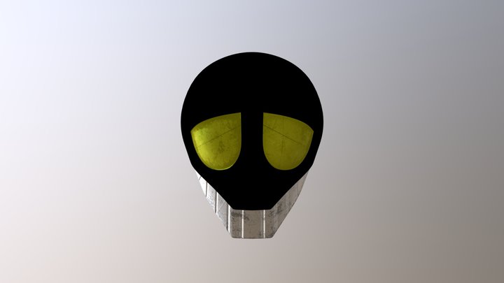 Black Ghost Helm 3D Model