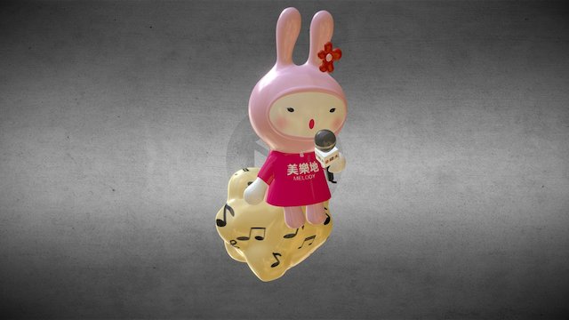 總太地產之歌姬兔寶公仔/Zongtai’s 3D Action Figure 3D Model