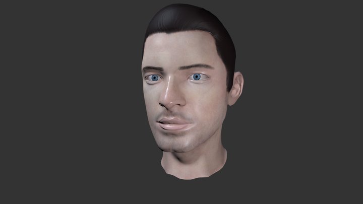 Misha Collins Bust 3D Model