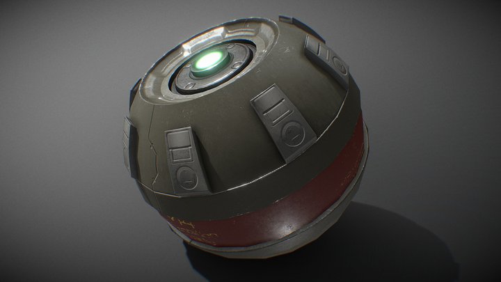 Frag Grenade 3D Model