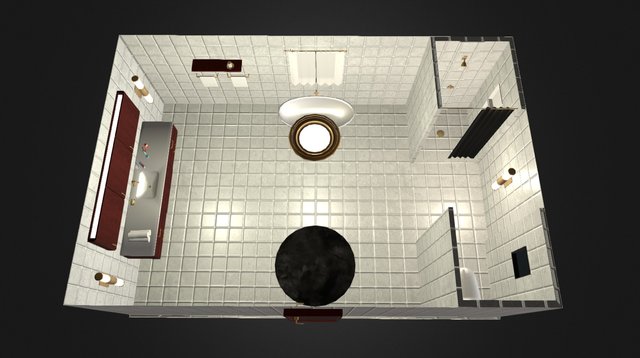 Complete Home Interior Pack - Bathroom 01 3D Model