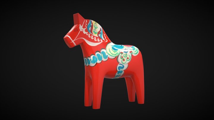 Dalecarlian Horse 3D Model
