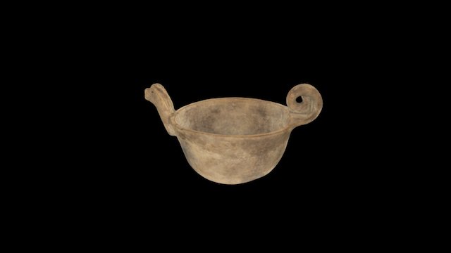 Serpent Effigy Bowl 3D Model