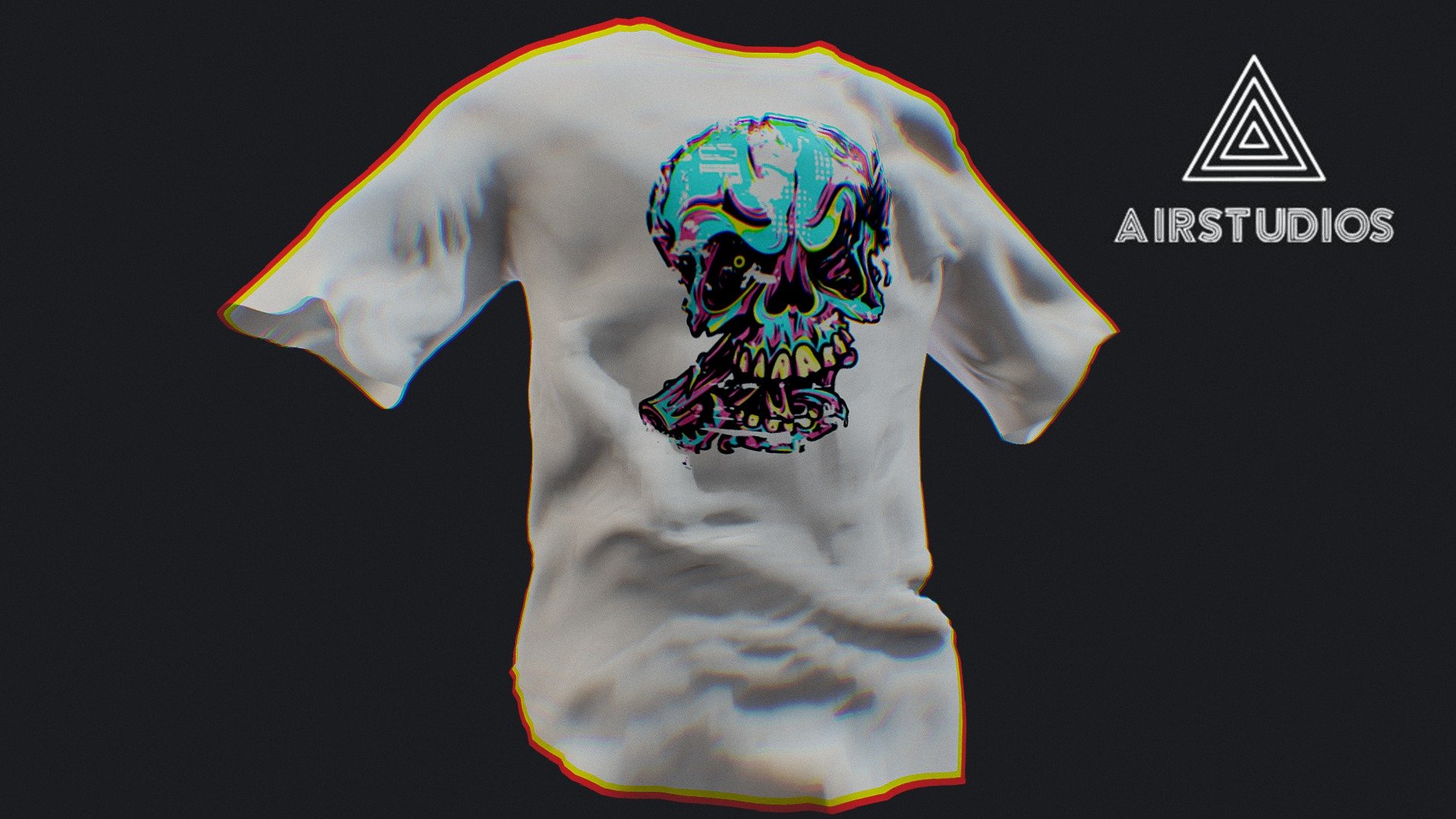 T-Shirt With Print — Sketchfab embed 3D viewer