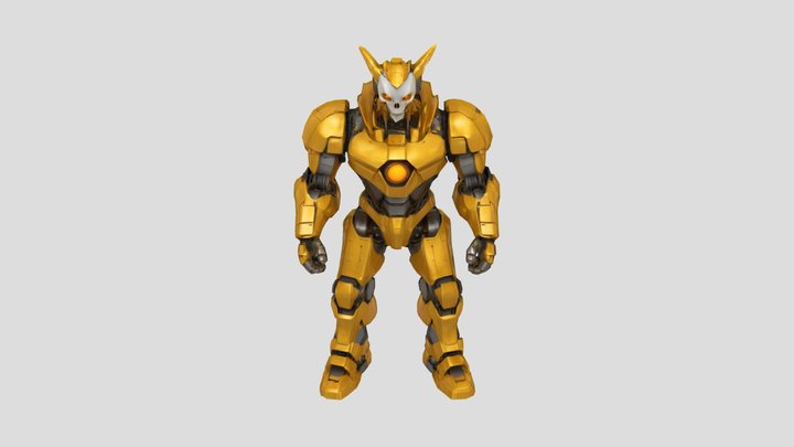 Skull Robot 3D Model
