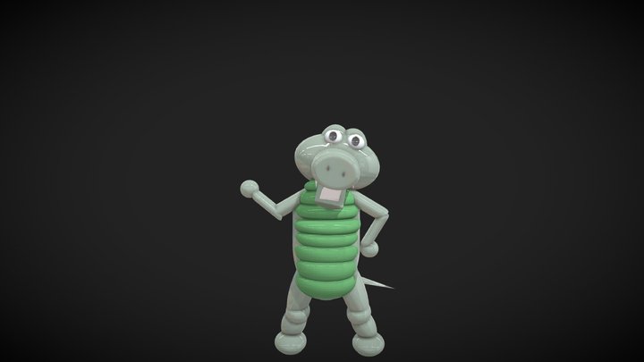 Crocodile Rock Super Gemmy Bros (1998 Version) 3D Model