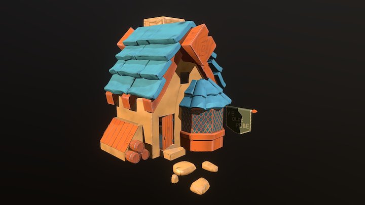 Village Pub 3D Model