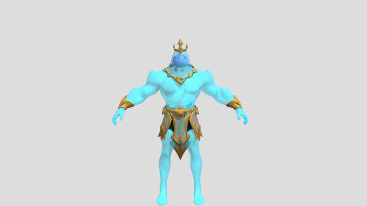 Poseidon - Fortnite Skin 3D Model