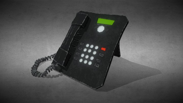 Stylized Telephone 3D Model
