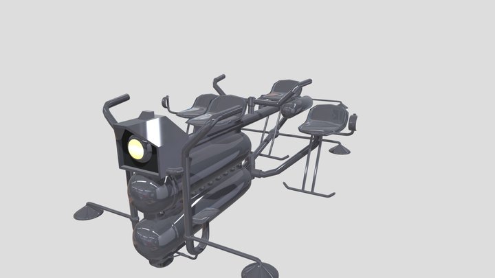 Fantastic Four Bike 3D Model
