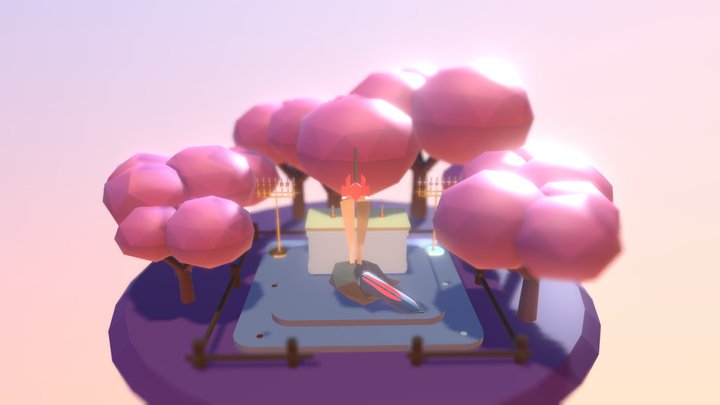 Altar of the Forest 3D Model