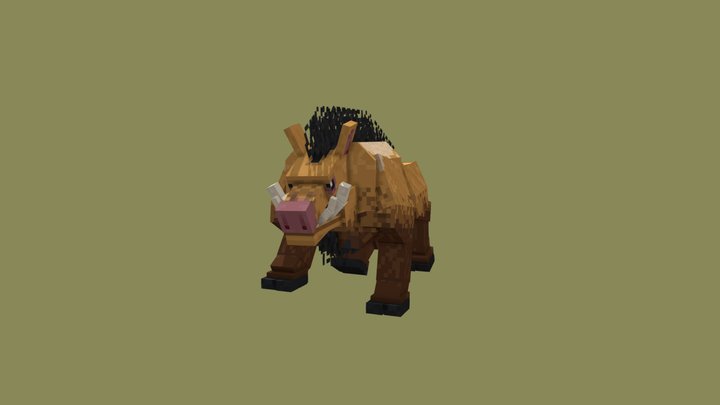 Savannah Boar 3D Model