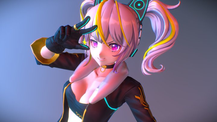 anime vrchat sketchfab models