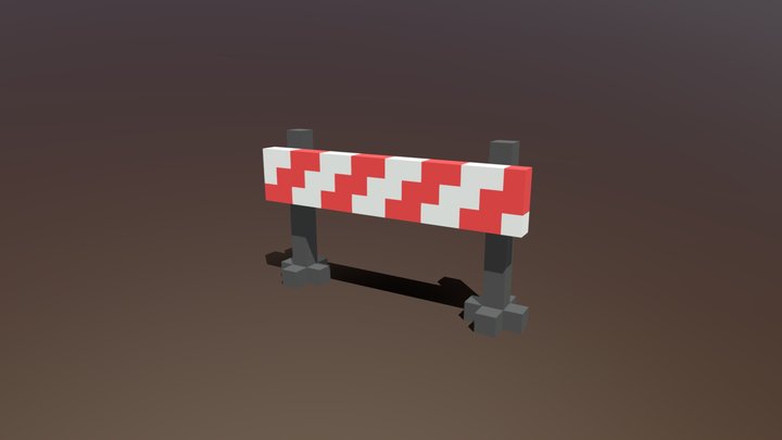 Road Block 3D Model