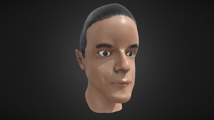 Rami Malek Bust Sculpt 3D Model