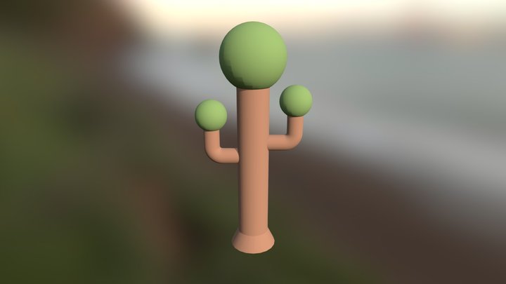Cartoonish Tree B 3D Model