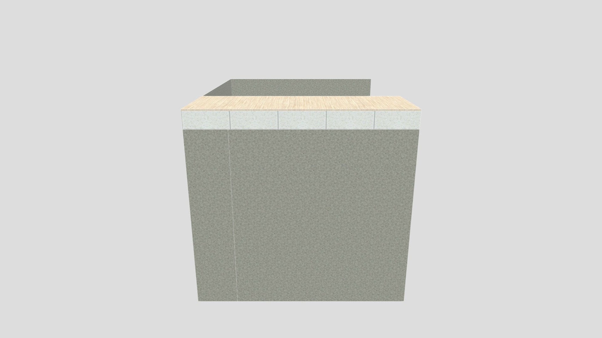 Лестница Г-образная (ломанный косоур) - Download Free 3D model by ...