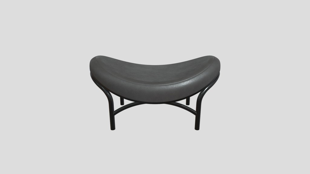 Chips Ottoman B123 Black Grain