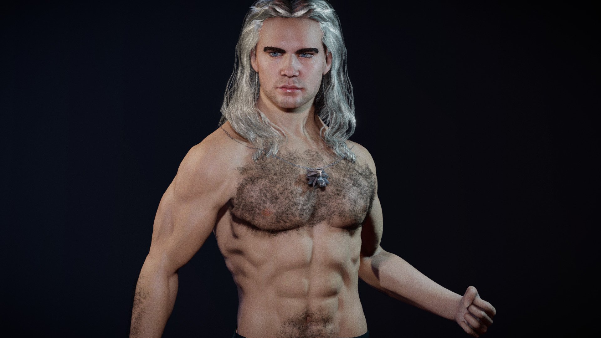 Witcher - Fanart - 3D model by Cg Stuff (@bokeh) [bf158b4] - Sketchfab
