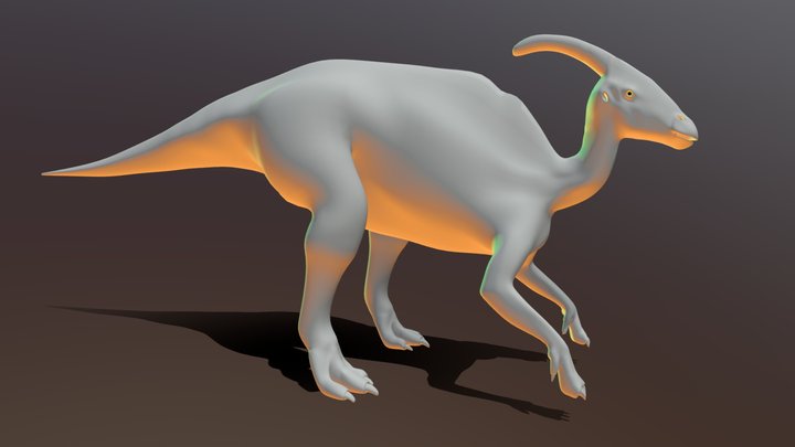 Parasaurolophus- Dinosaur 3D Model