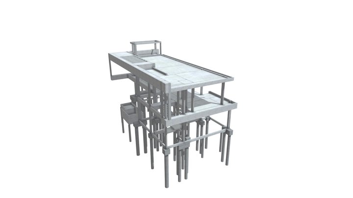 PROJETO ESTRUTURAL RESIDENCIAL 48 3D Model