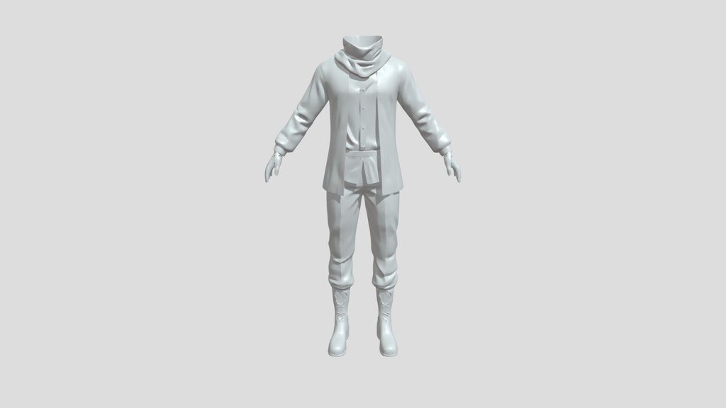 Headless 3D character outfit