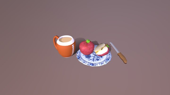 richtiges frühstück 3D Model
