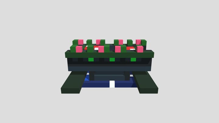Enchanted Moss Bridge - Voxel 32x32 (Animated) – Modello 3D gratuito STL