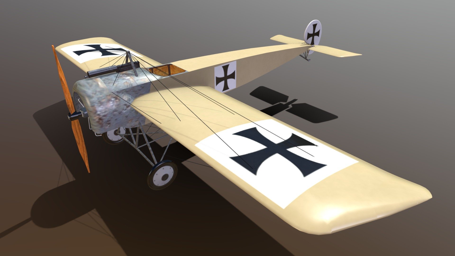 Fokker Eindecker E.III - Download Free 3D Model By Helijah [bf1ab0a ...