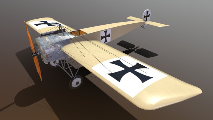 Fokker Eindecker E.III – Modello 3D gratuito STL