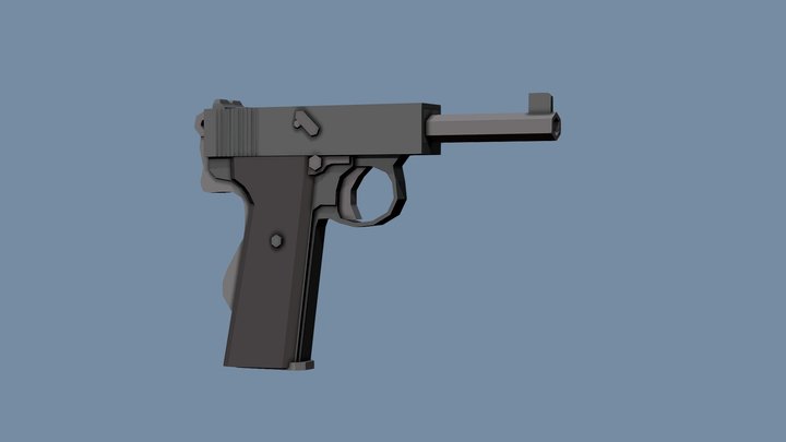 Webley Self-Loading Pistol MK1 – Modelo 3D gratuito STL