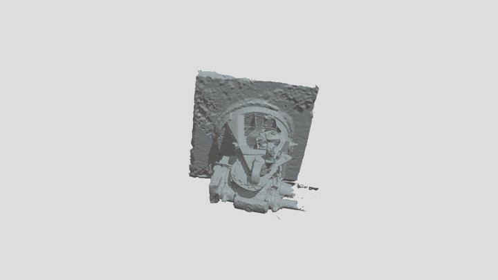 Agat Guam Japanese WW2 Gun at Gaan Point 3D Model