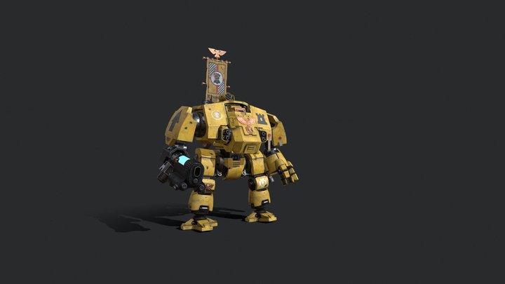 The Honoured Brother Imperial Fist Skin 3D Model