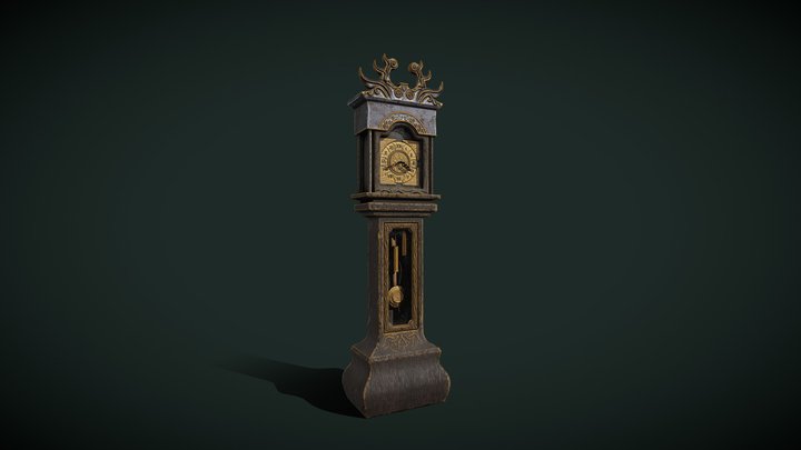 Old clock 3D Model