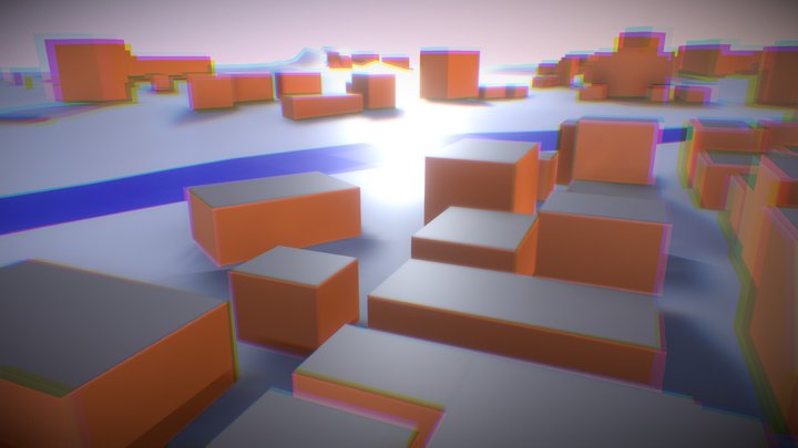 Blender OSM Test 3D Model