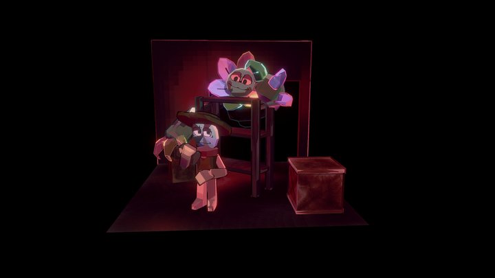 Azuzu & Twisted Dandy! [Dandy's World - Roblox] 3D Model