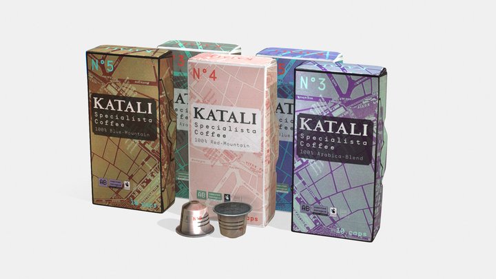 Coffee Packs - Capsules 3D Model