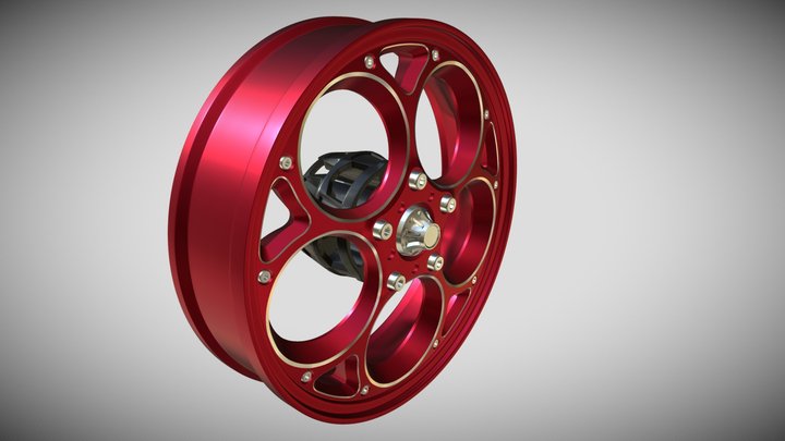 Vespa sprint Maru"s CNC Rim 3D Model