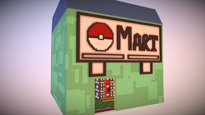Pokémon Mart 3D Model