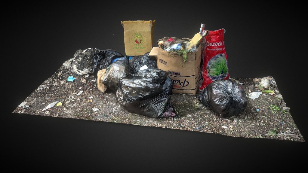 Trash / Garbage 002 3D Scan