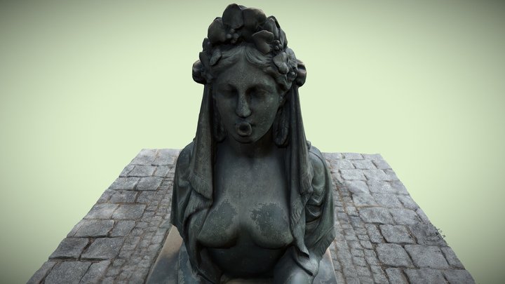Esfinge del obelisco del parque de la Arganzuela 3D Model