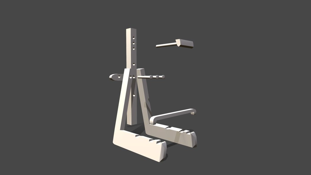 3D model desktop easel stand